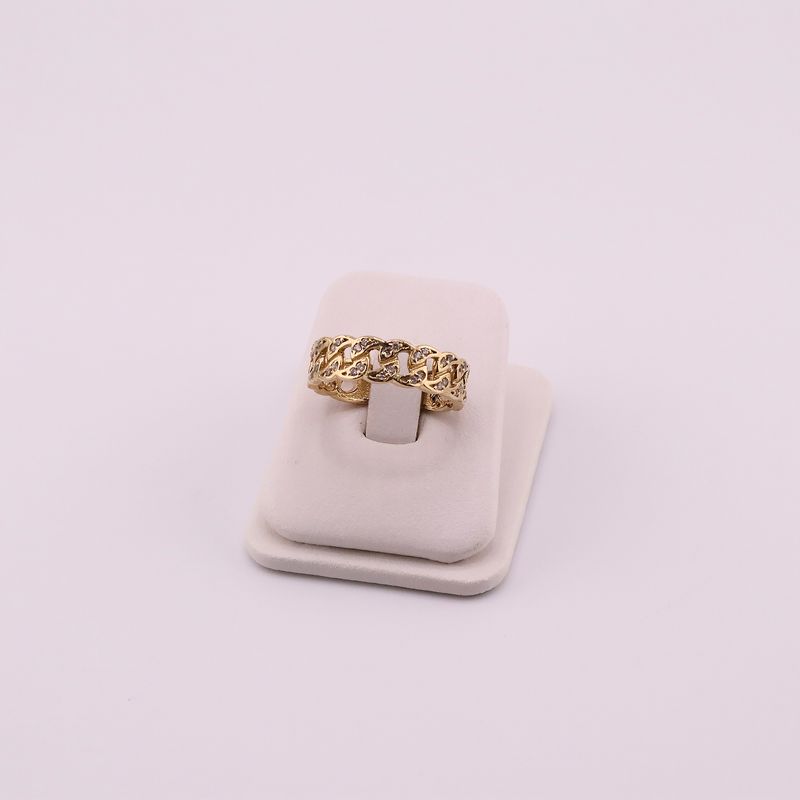 Anillo Enlazado C/p 14k 5.3g #10.5g