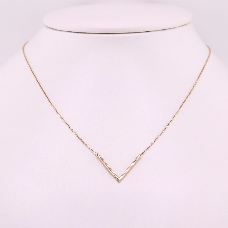 Gargantilla "v" 14k 1.6g