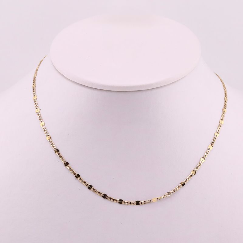 Cadena Mixta 14k 2.2g 40cm