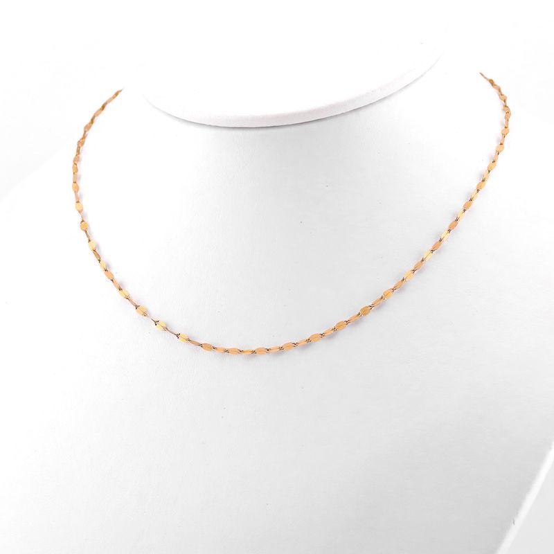 Cadena Granito De Café Ama.14k 1.5g 40cm