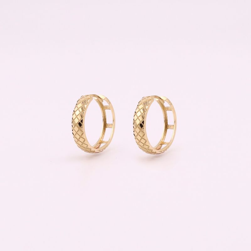 Aretes Huggies Relim. 14k 2.5g
