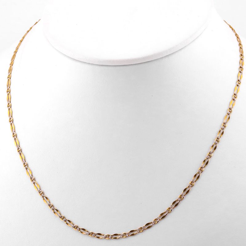 Cadena Tejido Mixto 14k 4.4g 55cm