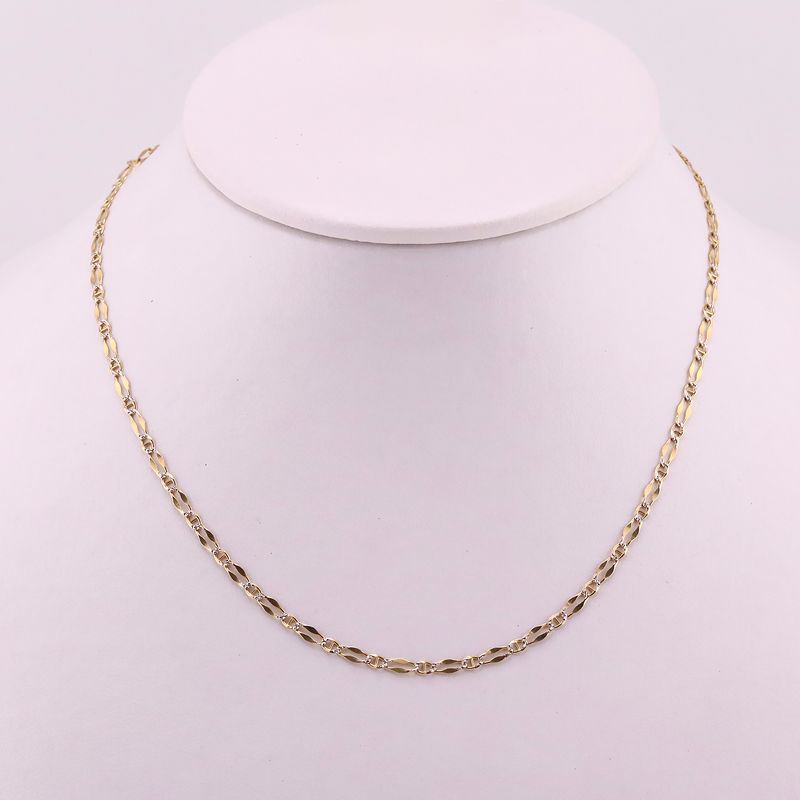 Cadena Tejido Mixto 14k 4.4g 55cm
