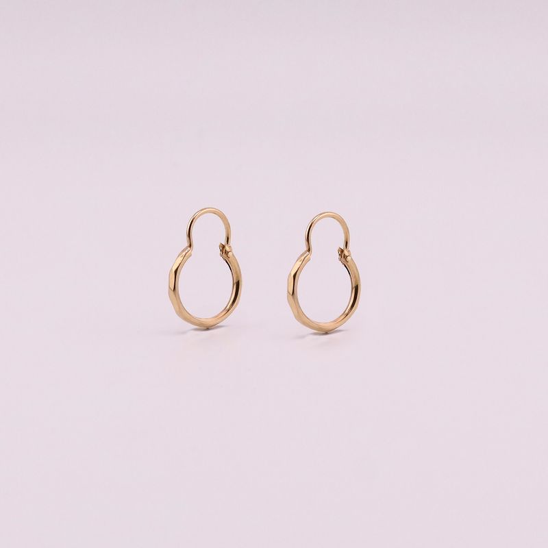 Arracadas Facetas 14k 0.7g