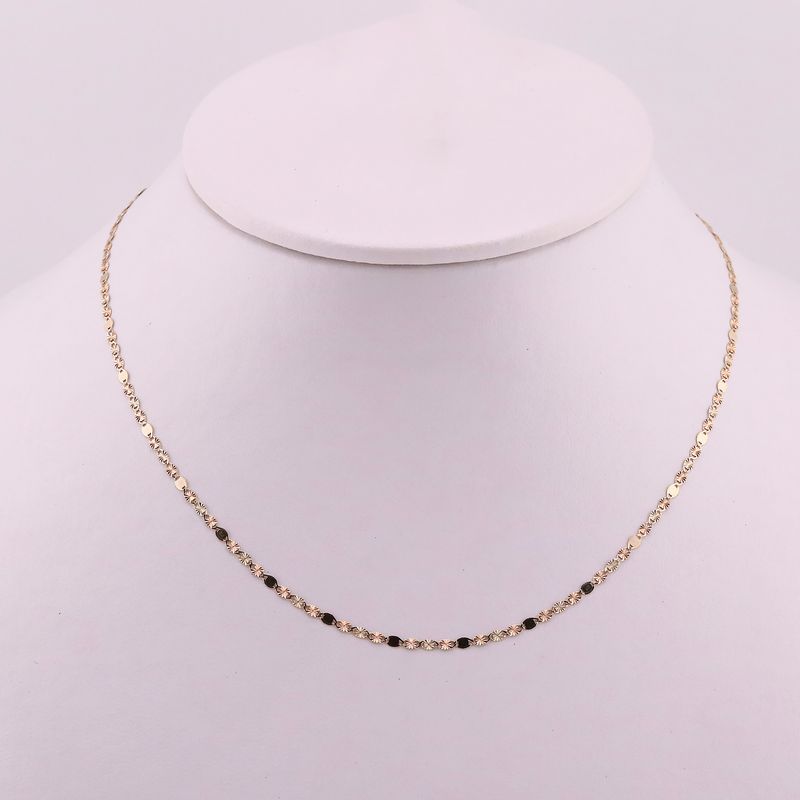 Cadena Mixta 14k 1.7g 55cm