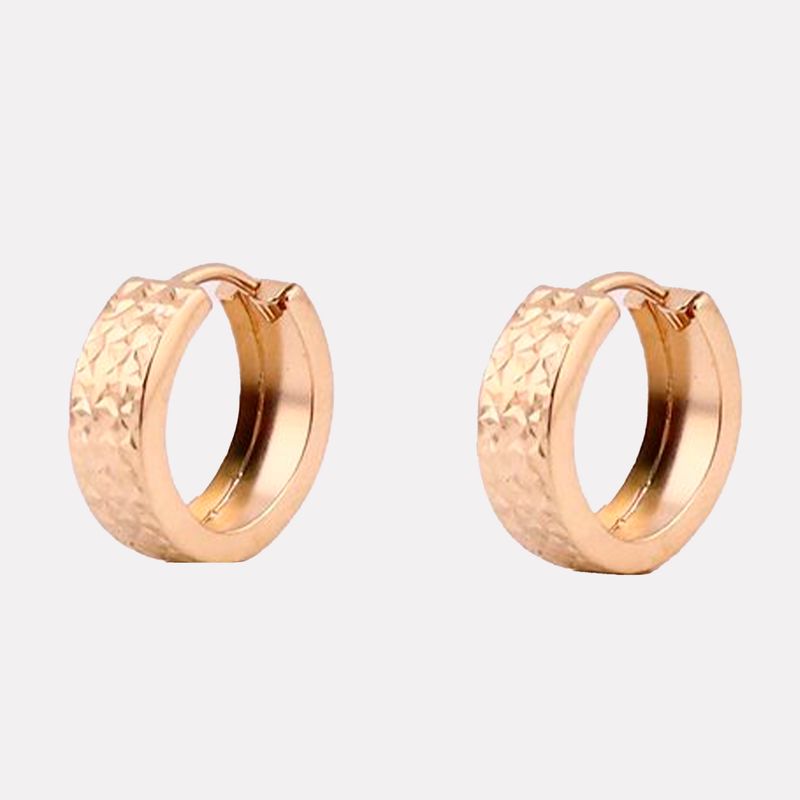 Aretes Huggies Relimadas 14K 1.7g