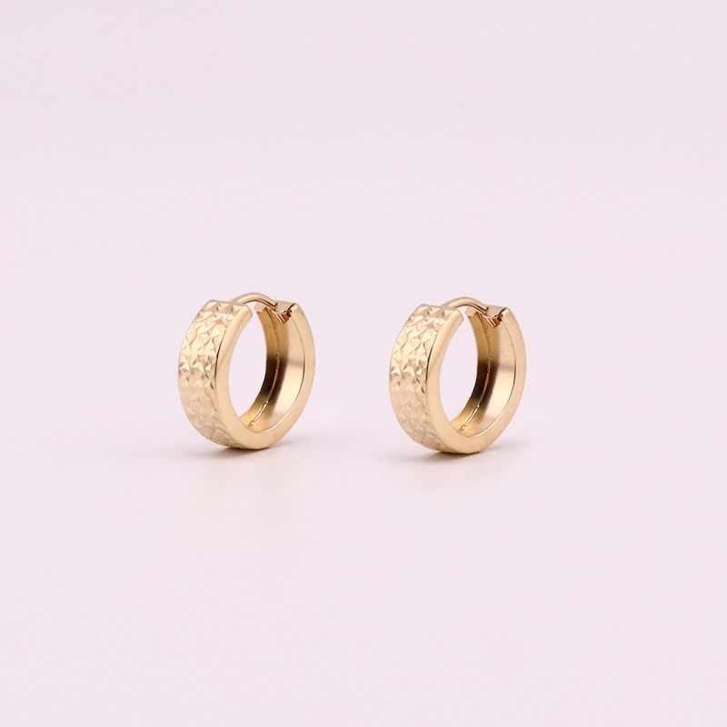 Aretes Huggies Relimadas 14k 1.7g