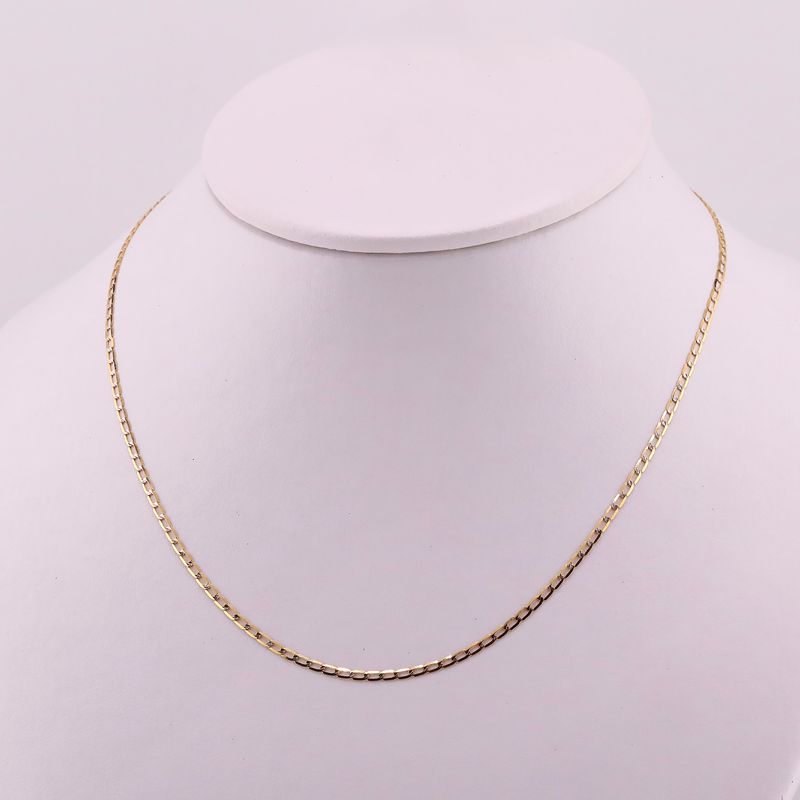 Cadena Eslabon Diman. 14k 1.9g 55cm