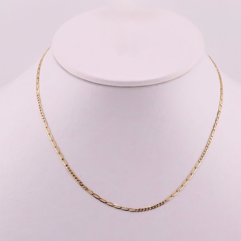 Cadena Eslabon Diman. 14k 2.1g 40cm