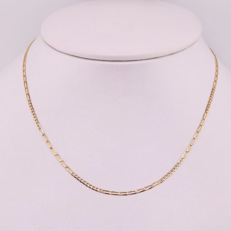 Cadena Eslabon Diman. 14k 2.1g 40cm