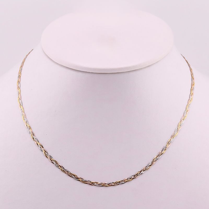 Gargantilla Trenzada 14k 2.9g