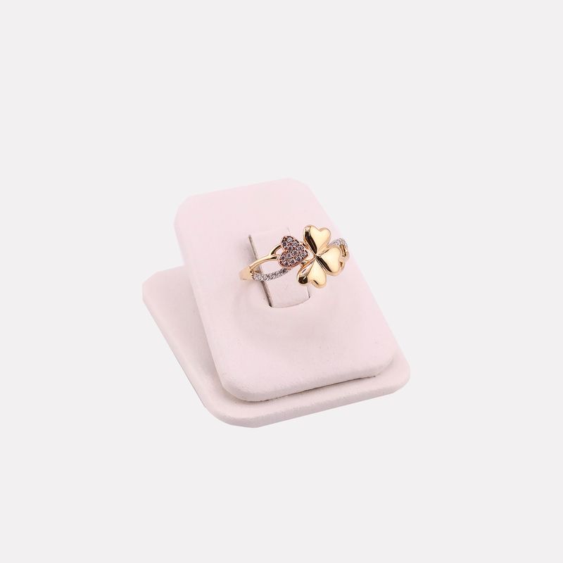 Anillo Trebol C/p 14k 2g #9