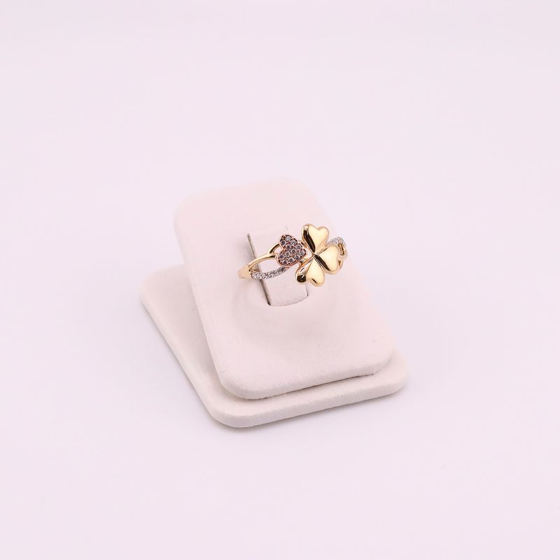 Anillo Trebol C/p 14k 2g #9