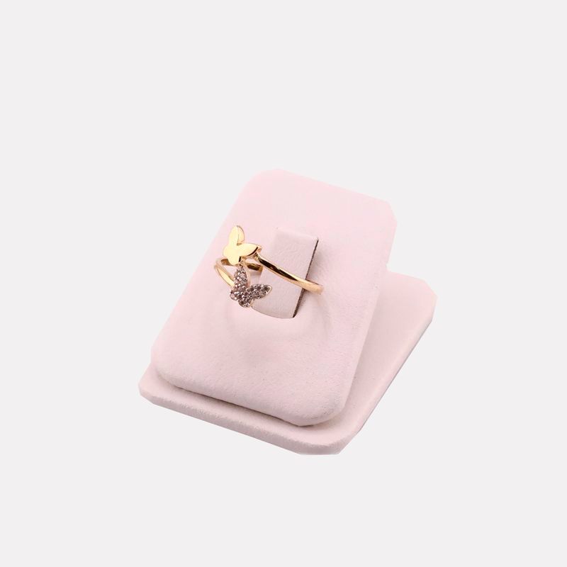 Anillo Mariposa Doble C/p 14k 1.6g #7