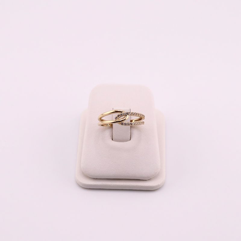 Anillo Enlazado C/p 14k 2g #8