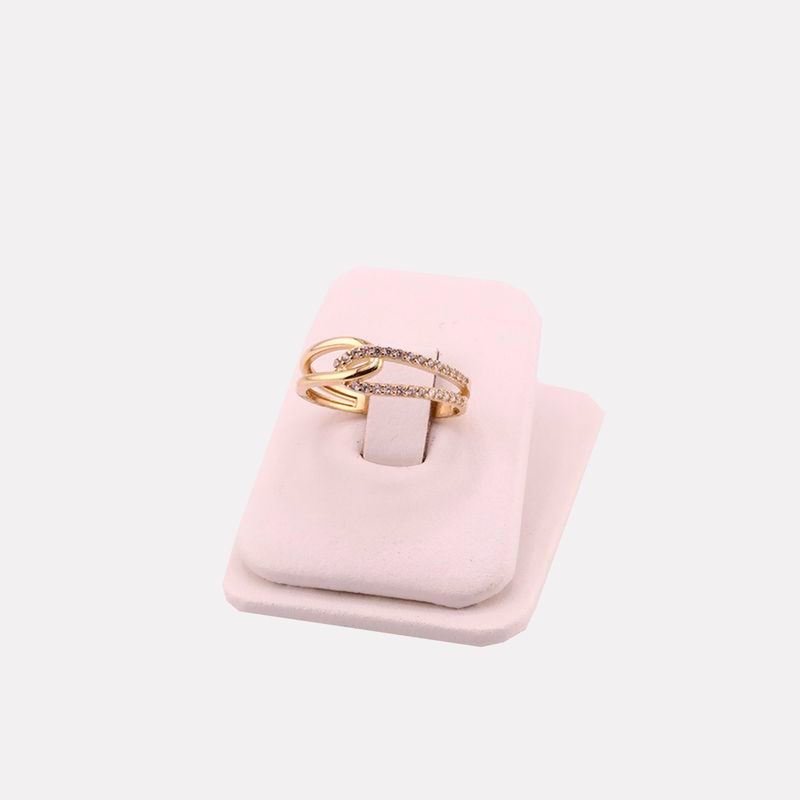 Anillo Enlazado C/p 14k 2g #9
