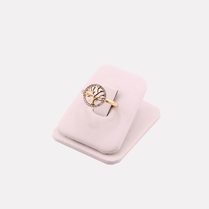 Anillo Arbol De La Vida C/p  14k 1.7g #7