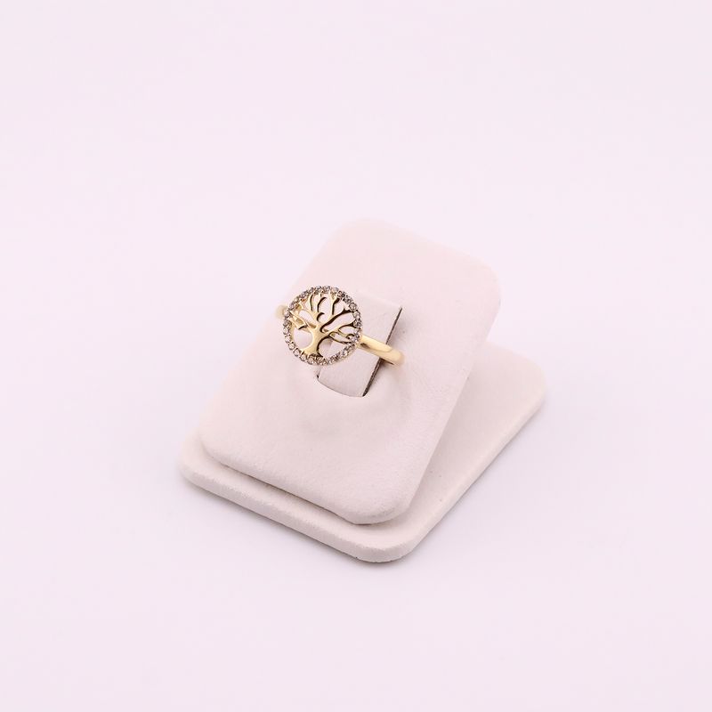 Anillo Arbol De La Vida C/p  14k 1.7g #7