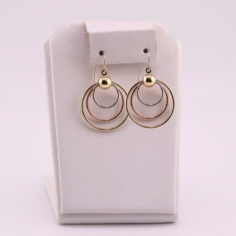 Aretes Gancho Circ. 14k 2.6g