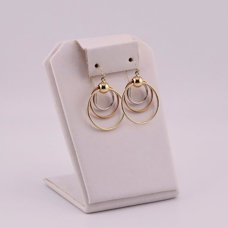 Aretes Gancho Circ. 14k 2.6g
