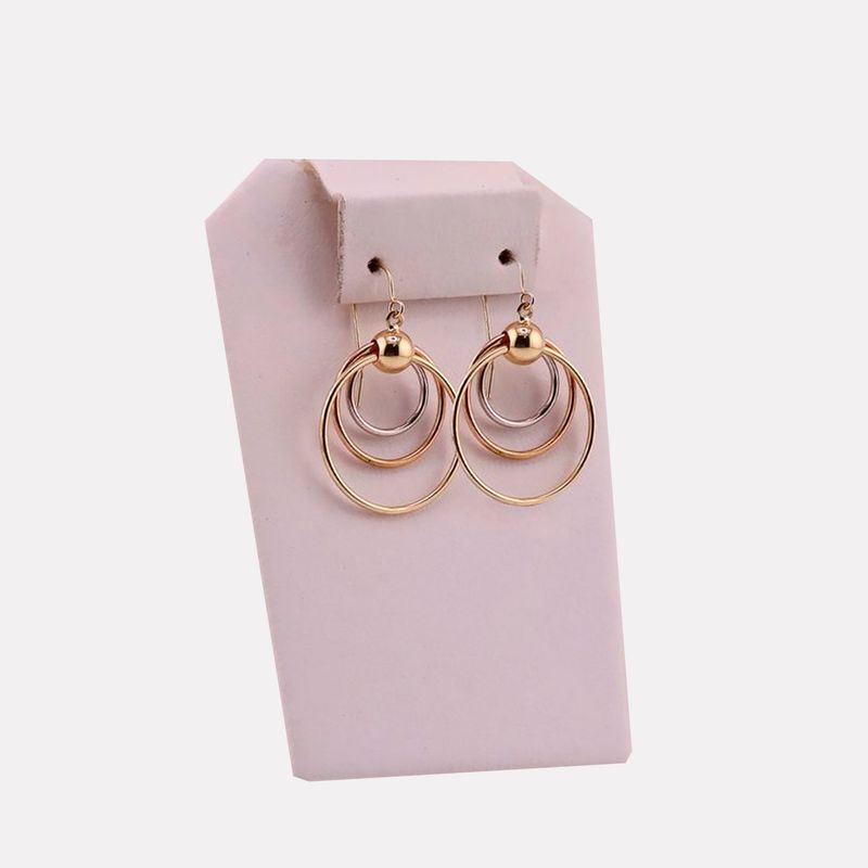 Aretes Gancho Circ. 14K 2.6g