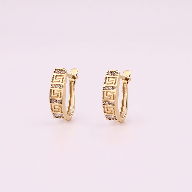 Aretes Griegos C/p Bca 14k 2.9g