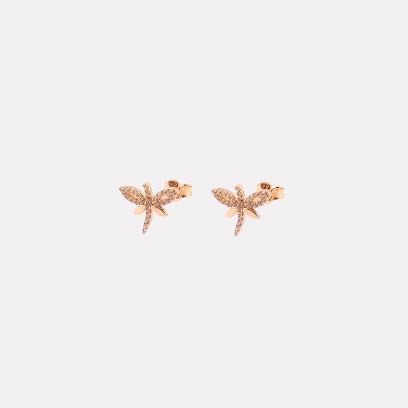Aretes Libelula C/p Bca 14k1.6g