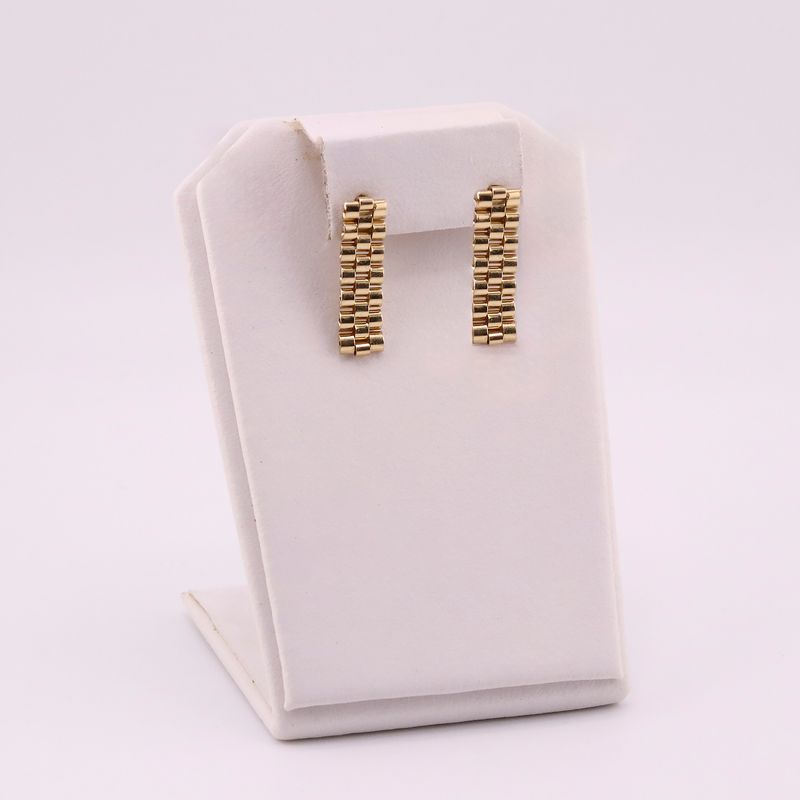 Aretes Tipo Rolex 14k 2.5g