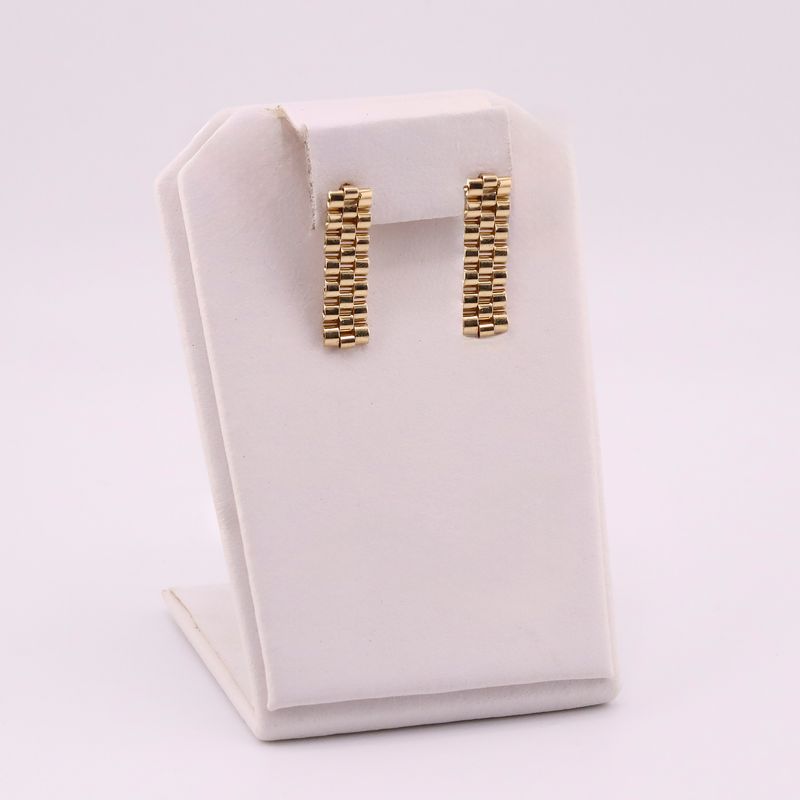 Aretes Tipo Rolex 14k 2.5g
