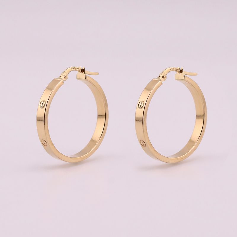 Arracadas Tipo Cartier 14k 1.9g
