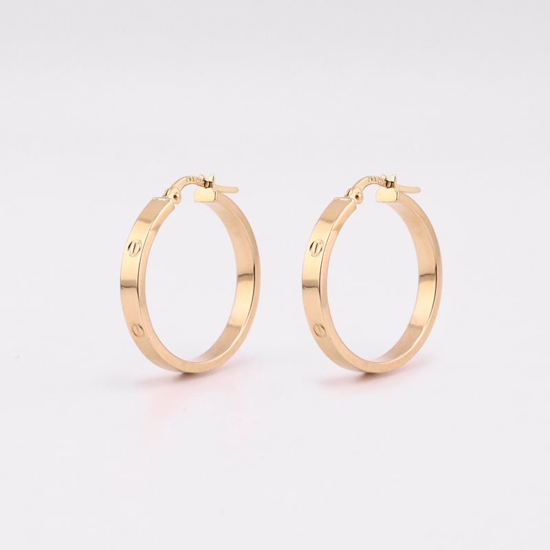 Arracadas Tipo Cartier 14k 1.9g