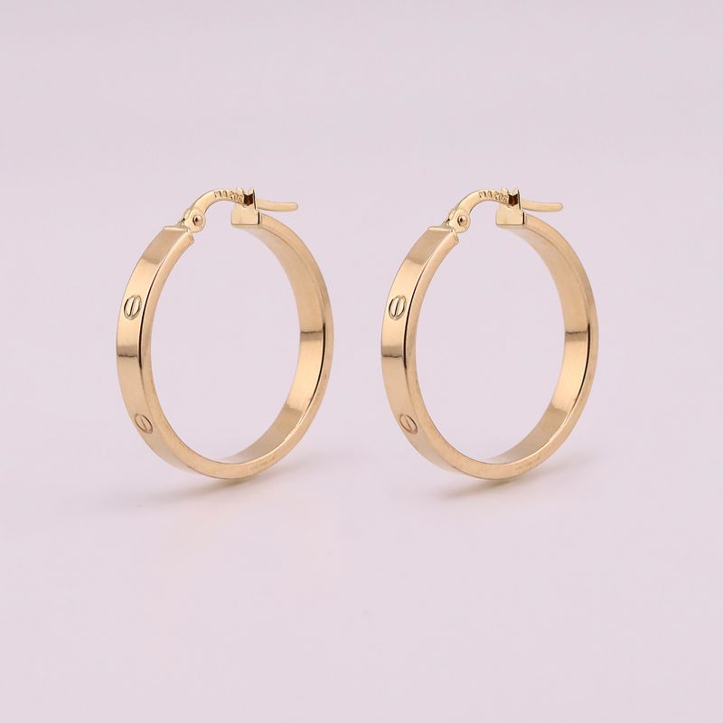 Arracadas Tipo Cartier 14k 1.9g