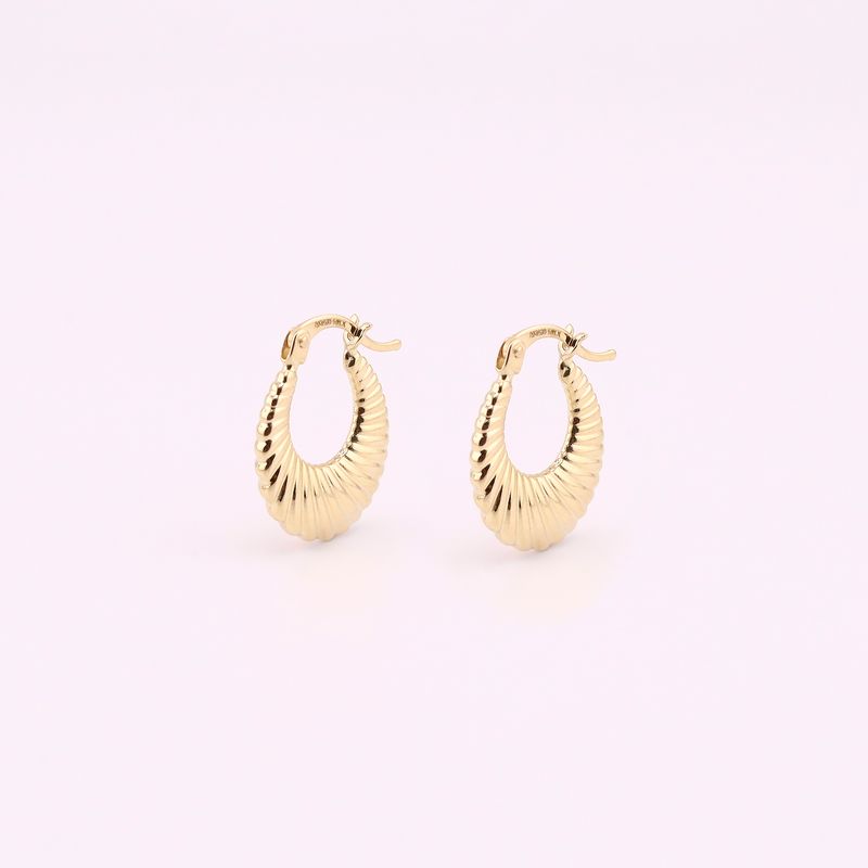 Arracadas Canasta 14k 1.5g