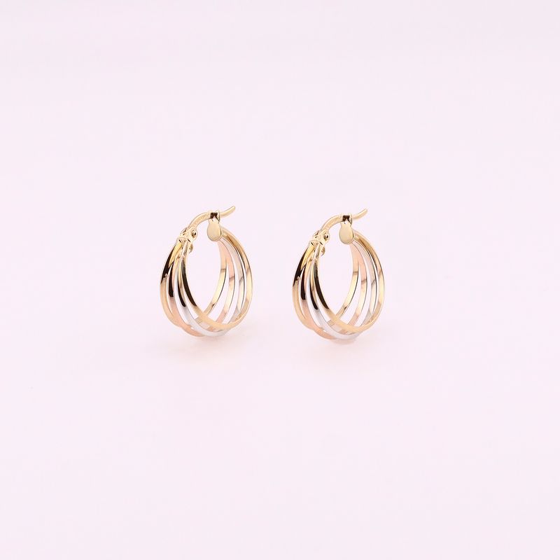 Arracadas Triples Tnos 14k2.1g
