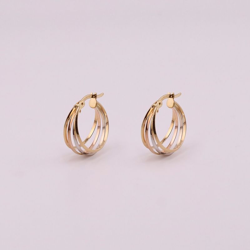 Arracadas Triples Tnos 14k2.1g