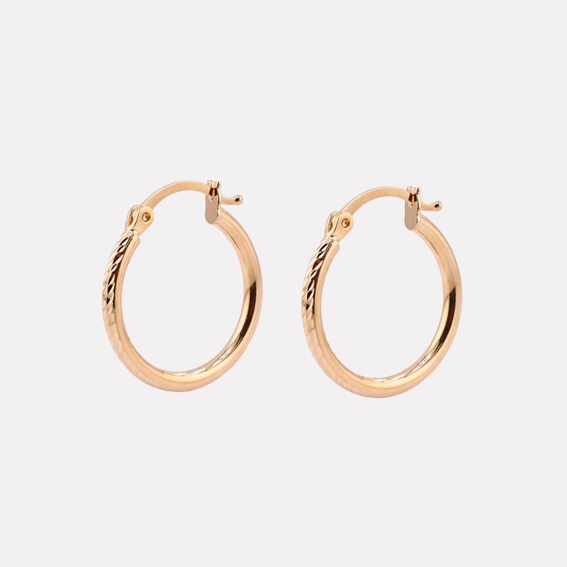 Arracadas Relimadas 14k 1.3g