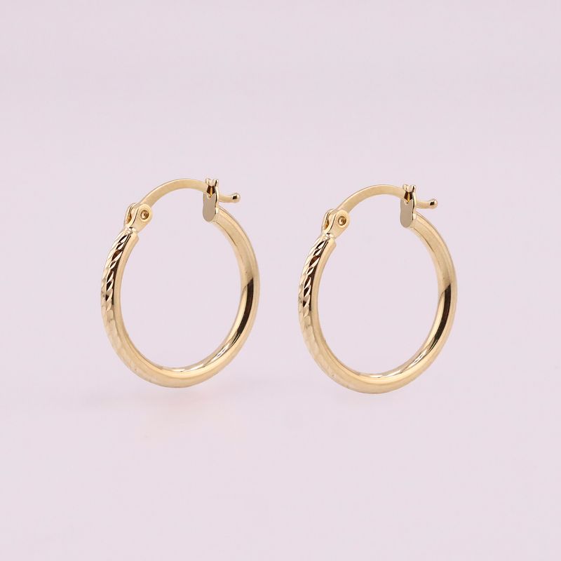 Arracadas Relimadas 14k 1.3g