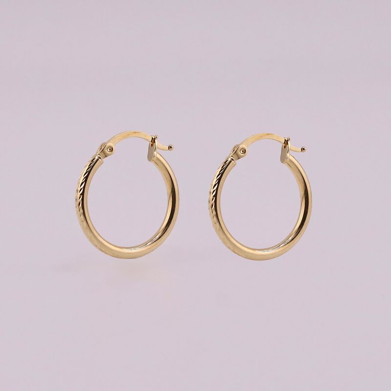 Arracadas Relimadas 14k 1.3g