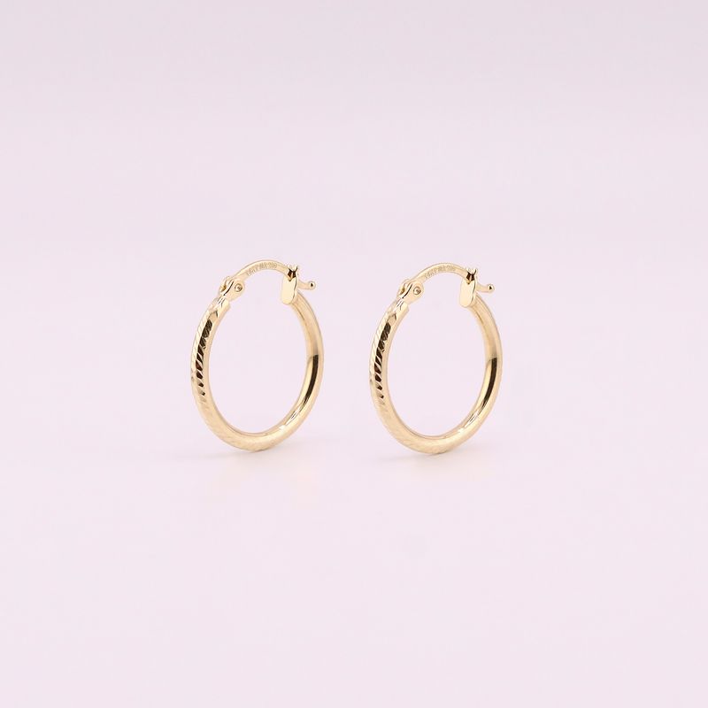 Arracadas Relimadas 14k 1.3g