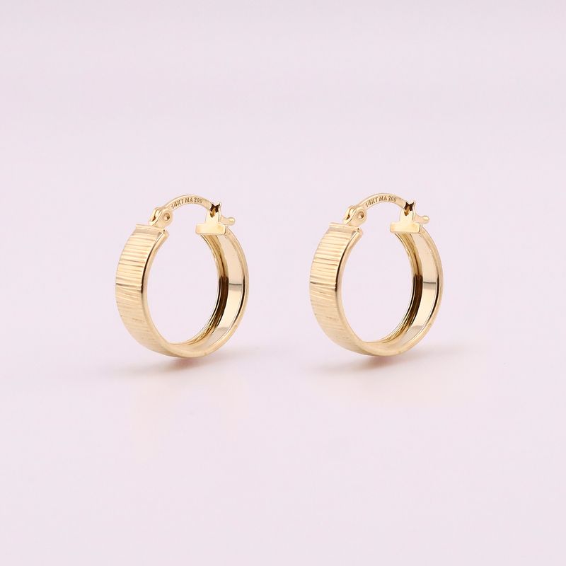 Arracadas Relimadas  14k 1.7g