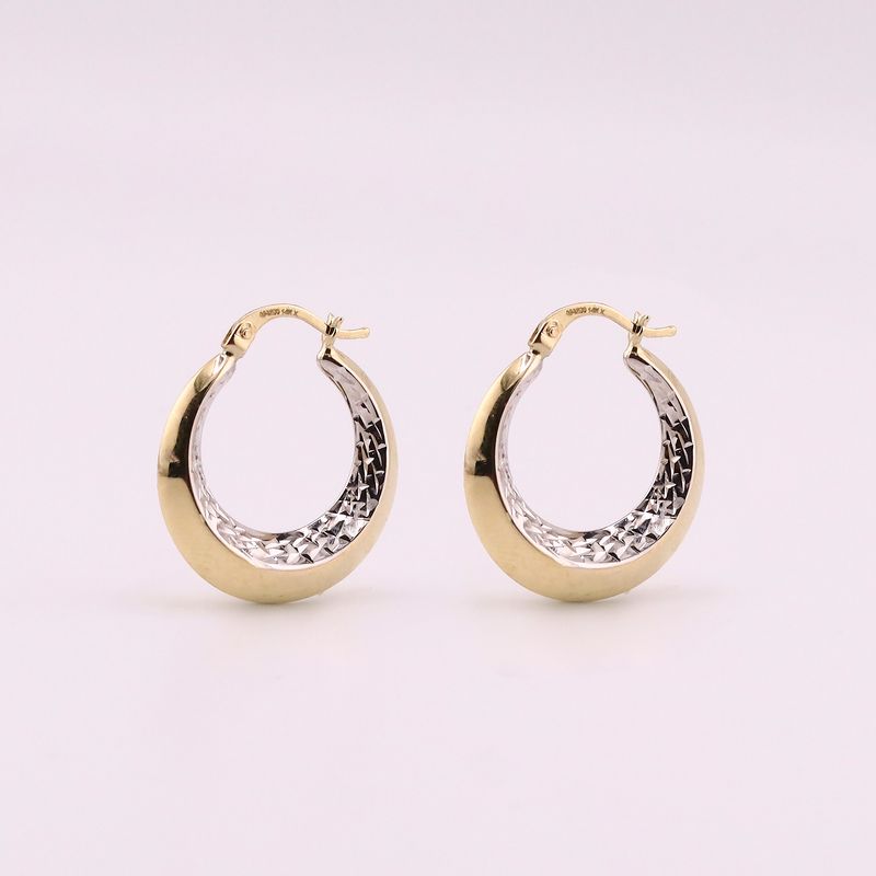 Arracadas Canasta 2 Tnos 14k 3