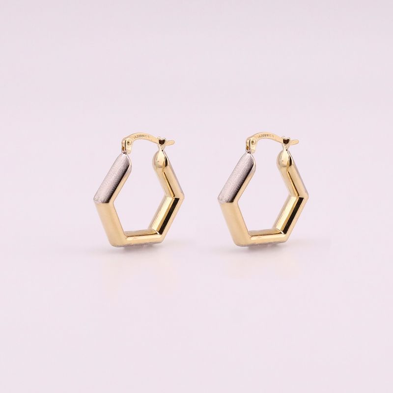 Arracadas Pentagono Sat. 14k2.3