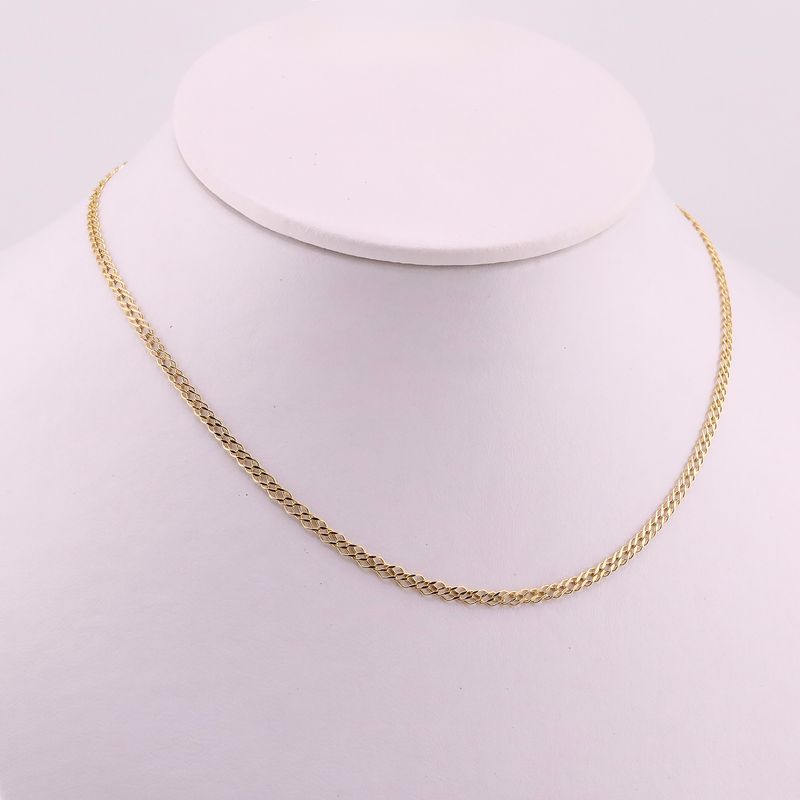 Cadena Doble Tejido  14k 2.2g 50cm