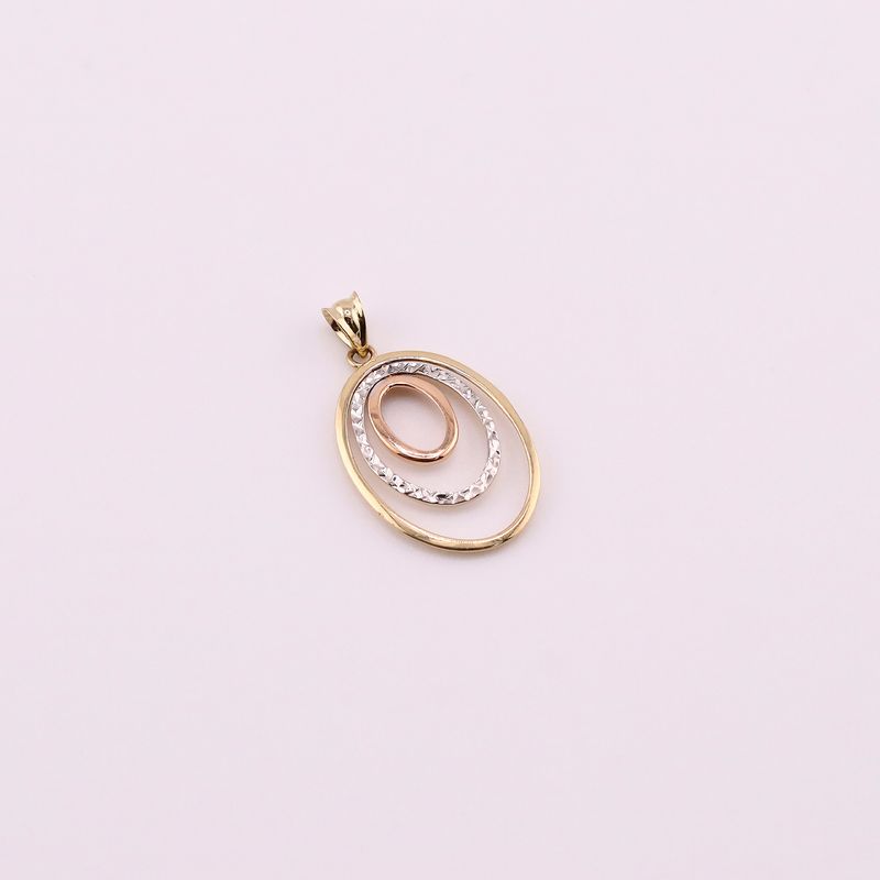 Dije Triple Ovalo Tnos 14k 1.4g