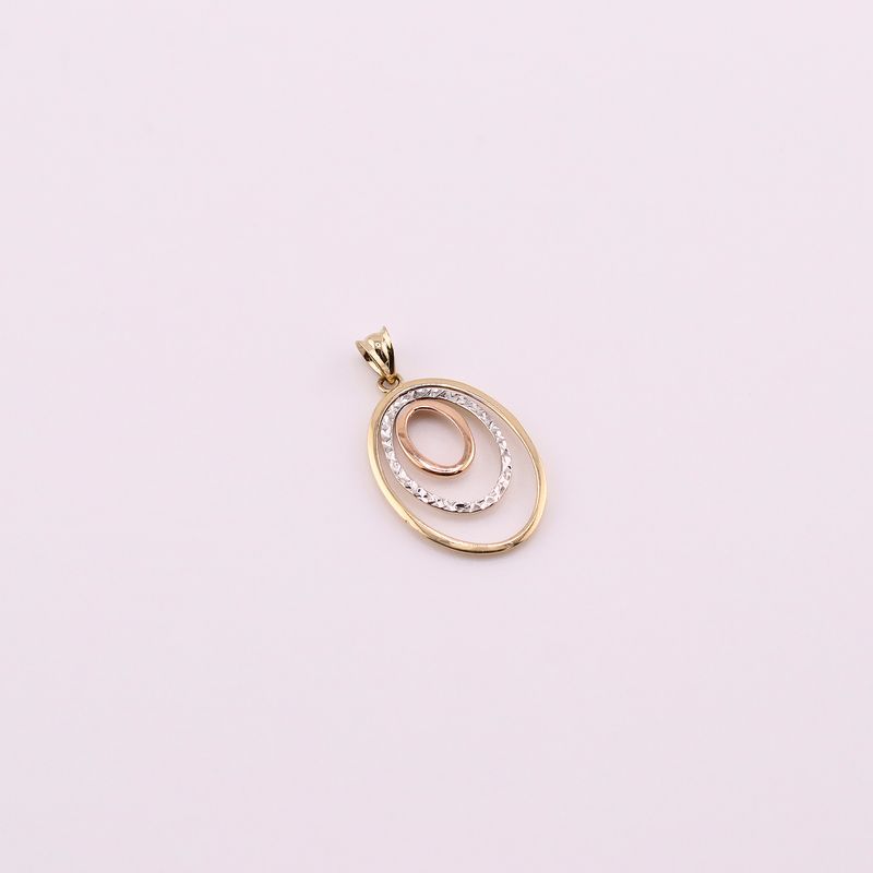 Dije Triple Ovalo Tnos 14k 1.5g