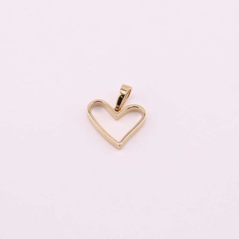 Dije Silueta Corazon  14k 1.3g