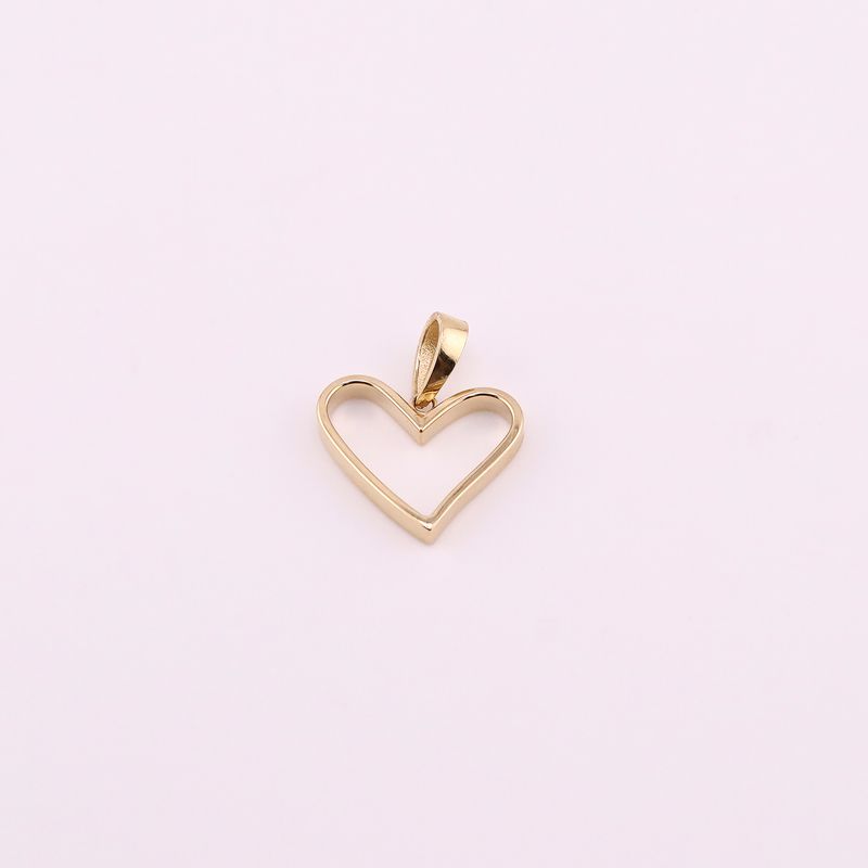 Dije Silueta Corazon  14k 1.3g