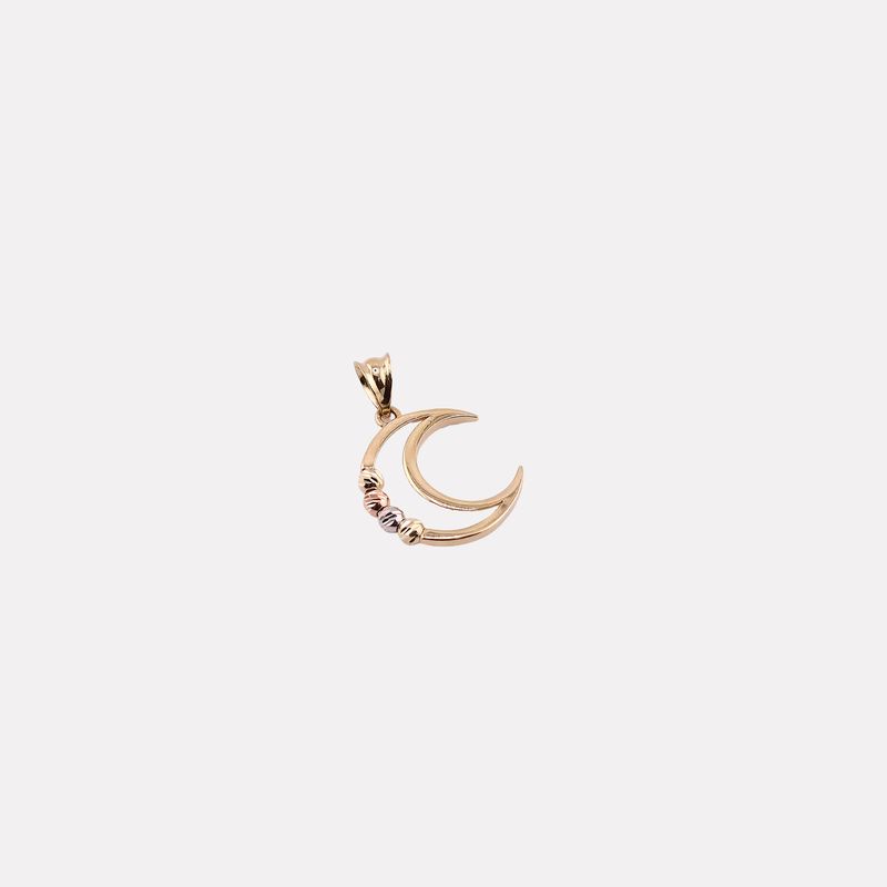 Dije Luna C/borlas  14k 0.9g