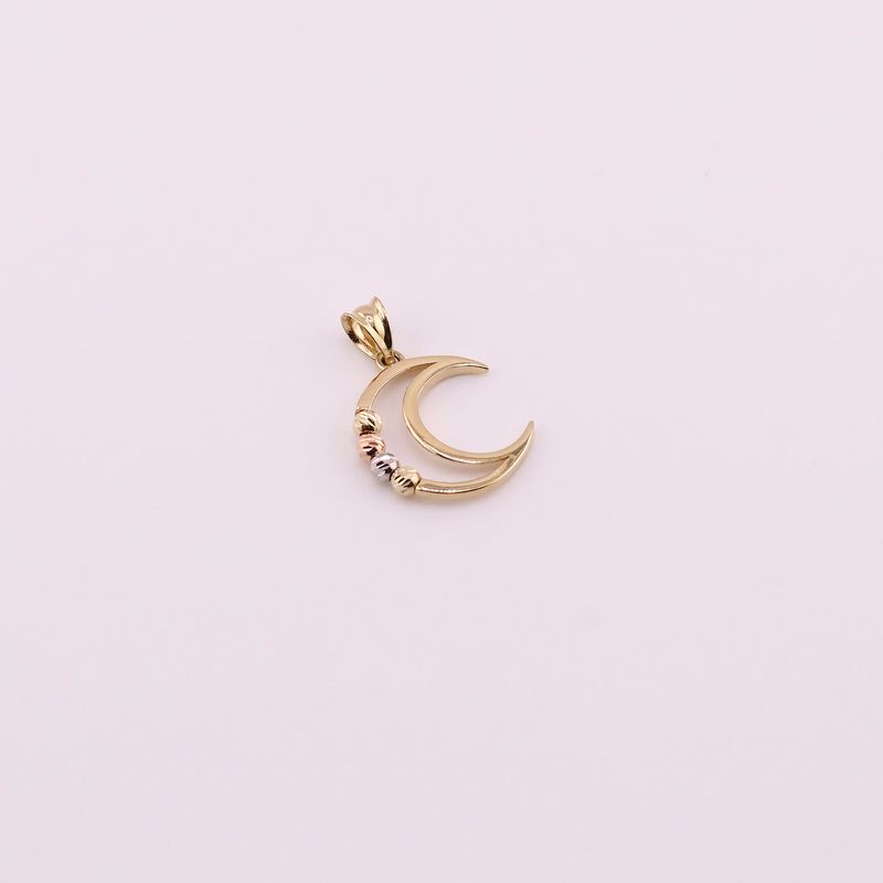 Dije Luna C/borlas  14k 0.9g