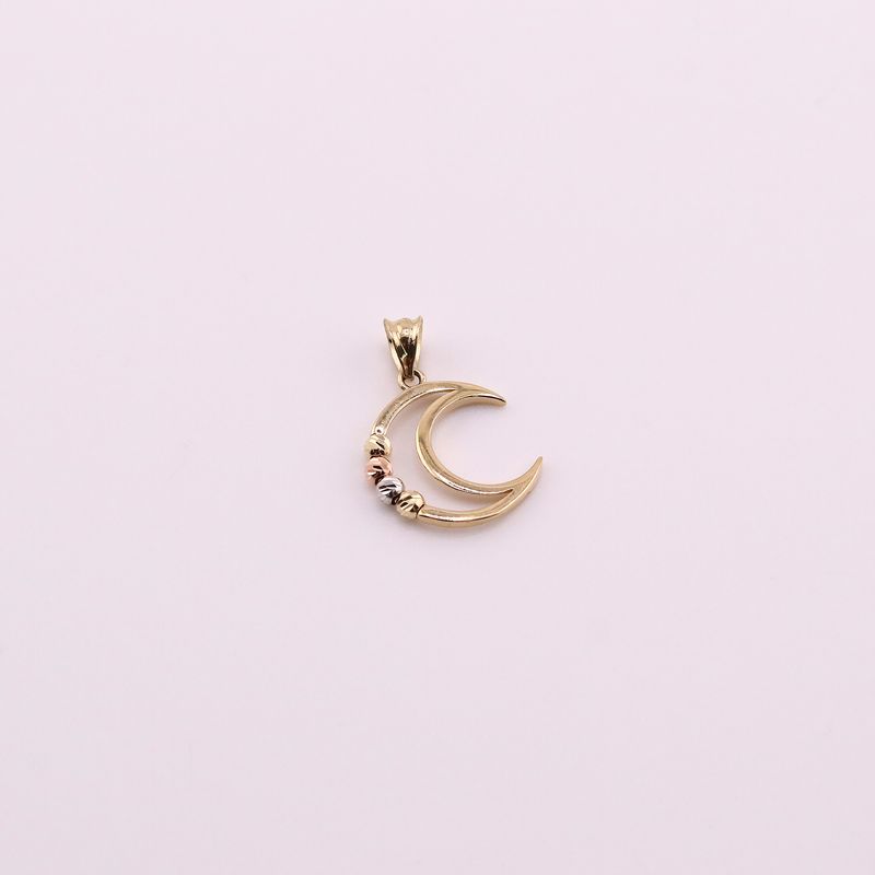 Dije Luna C/borlas  14k 0.9g